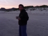 Enjoying sunrise with a cup of strong coffee from our stove top espresso, notice my Kikoy courtesy of Martyn (a kikoy is a Tsarong type multi purpose skirt thing from Africa)