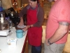 Maruka kneading the masa dough