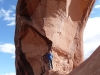 Lacey at a cool arch next to our camp