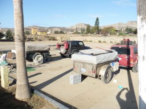 Two very cool trailers and their Jeeps