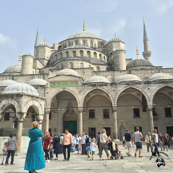 The stunning Blue Mosque in Istanbul.