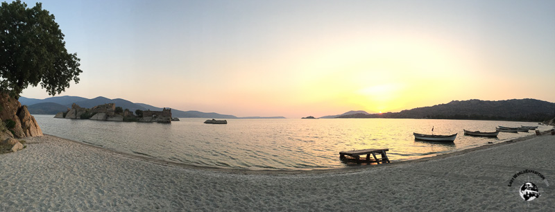 Watching the sunset from our camp site near the Mediterranean Coast of Turkey.