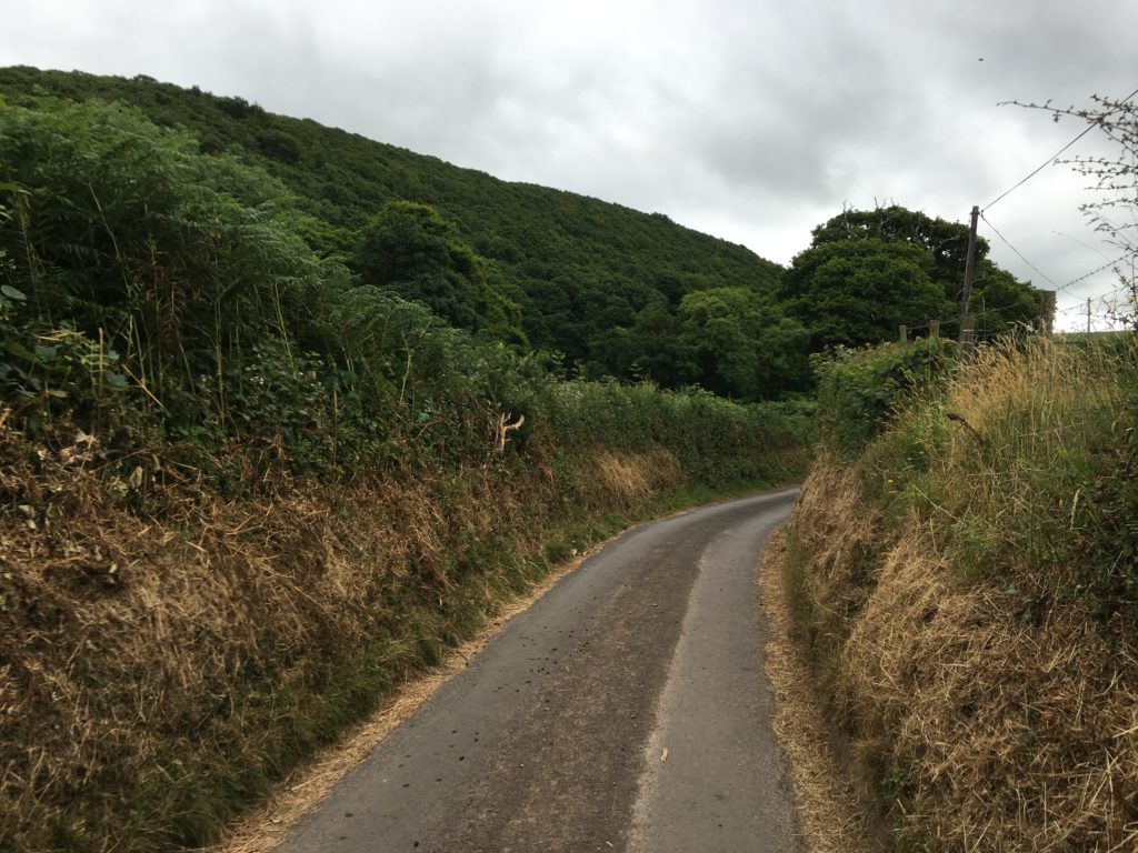 Believe it or not this is a two way road in England.