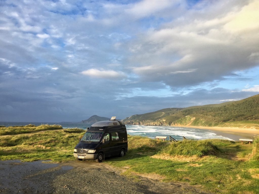 A beautiful wild camping spot on the north coast of Spain.